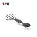 [CFA-0241] 12 pin magnetic charging cable connector for smart clothing