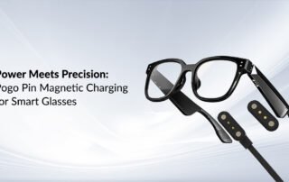 AI glasses magnetic connector solution