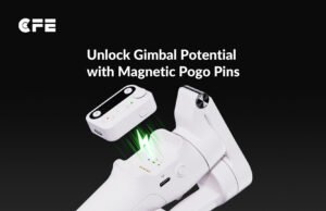 Gimbal pogo pin charging solution
