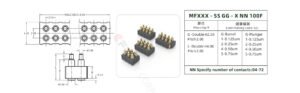 2.0 pitch SMT Double Row Pogo Pin Connector
