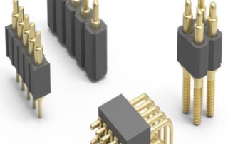 Spring loaded connectors