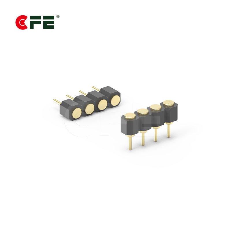 2.54 mm pitch 4 pin female pogo test pins connector