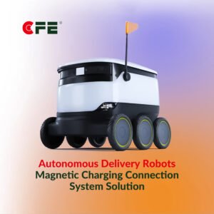 delivery robot magnetic charging module