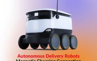 delivery robot magnetic charging module