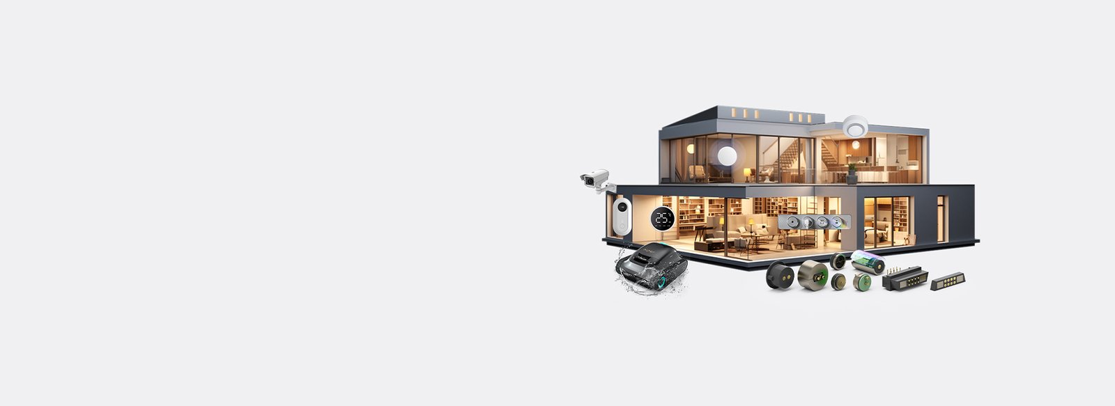 pogo pin magnetic connector for smart home