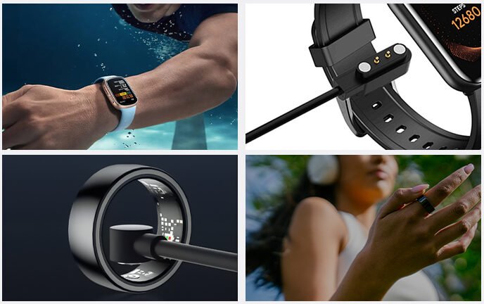pogo pin magnetic connector for smart watch