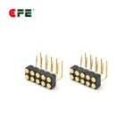 [FP420-1110-B10100A] 2.54mm 10 pin right angle female spring loaded pins