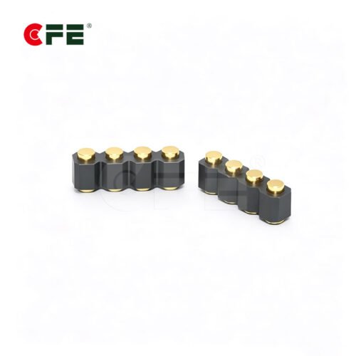 2.54 mm pitch 4 pin female connector for pogo contacts FF400 1120 A04100A 02