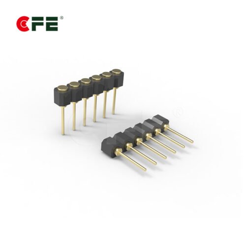 2.54mm pitch 6 pin female through hole connector for pogo pin FP410 1110 A06100A