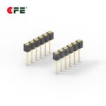 [FP410-1110-A06100A] 2.54mm pitch 6 pin female through hole connector for pogo pin