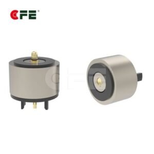 Spring-loaded magnetic connectors showing secure connection and industrial applications