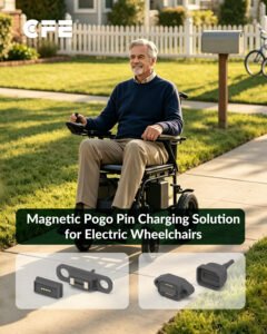 Magnetic Pogo Pin Charging Solution for Electric Wheelchairs x