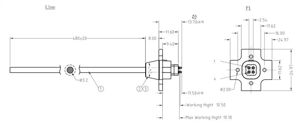 Powerful magnetic usb pogo 4 pin connector with gold plated